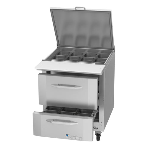 Victory Refrigeration VSPD27HC-12B-2 UltraSpec™ Refrigerated Prep Tables