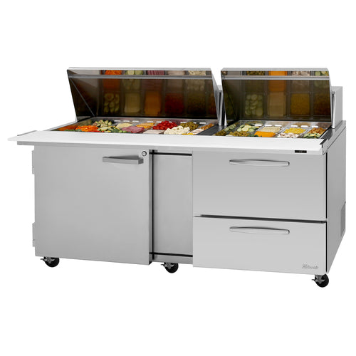 Turbo Air PST-72-30-D2R(L)-N PRO Refrigerated Prep Tables