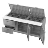 Victory Refrigeration VSPD72HC-30B-2 UltraSpec™ Refrigerated Prep Tables