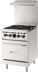 Wolf WX24-4BP-QS-COMMANDER Quick Ship Gas Ranges