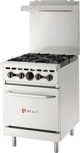 Wolf WX24-4BP-QS-COMMANDER Quick Ship Gas Ranges