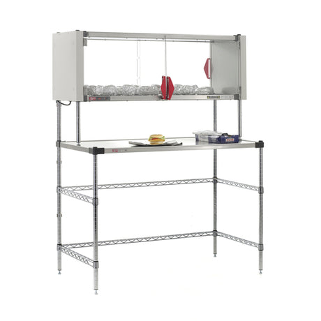 Metro EZHSE48W-KIT Super Erecta® Hot Stainless Steel Prep Tables