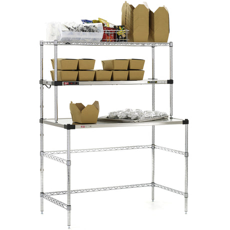 Metro EZHS48W-KIT Super Erecta® Hot Stainless Steel Prep Tables