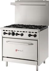 Wolf WX36-6BN-QS-COMMANDER Quick Ship Gas Ranges