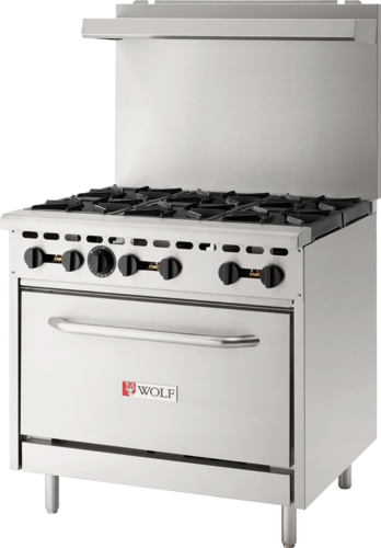 Wolf WX36-6BN-QS-COMMANDER Quick Ship Gas Ranges