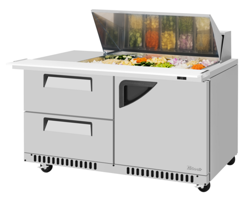 Turbo Air TST-60SD-18M-D2R(L)-FB-N(-LW) Super Deluxe Refrigerated Prep Tables