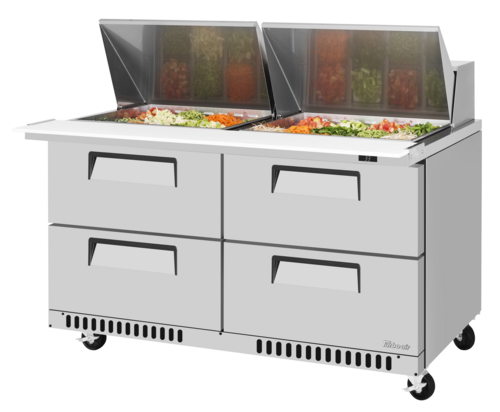 Turbo Air TST-60SD-24-D4-FB-N Super Deluxe Refrigerated Prep Tables