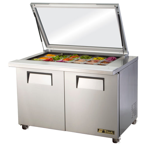 True Mfg. - General Foodservice TSSU-48-18M-B-FGLID-HC Refrigerated Prep Tables