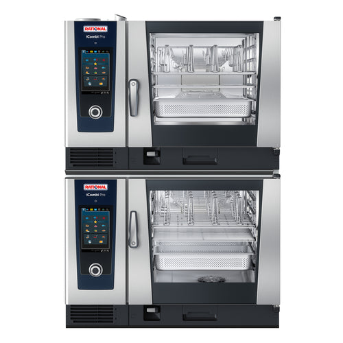 RATIONAL ICP 6-FULL ON 6-FULL E 480V 3 PH-QS Quick Ship Combi Ovens