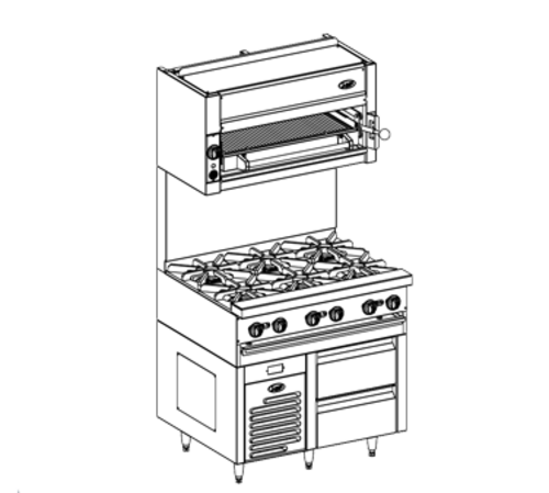 Jade Range (Middleby) JRLH-02S-B-36 Bistro Undercounter & Worktop Refrigeration