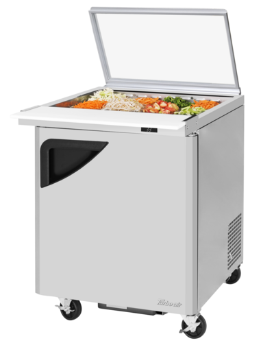 Turbo Air TST-28SD-12-N-GL Super Deluxe Refrigerated Prep Tables