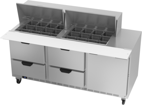 Beverage Air SPED72HC-24M-4 Refrigerated Prep Tables