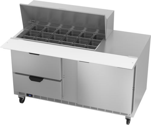 Beverage Air SPED60HC-18M-2 Refrigerated Prep Tables