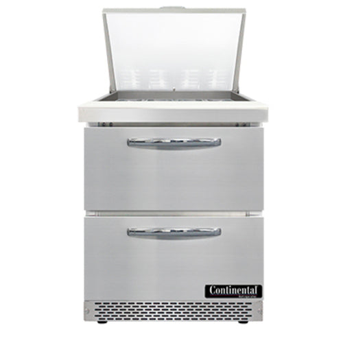 Continental Refrigerator SW27N12M-FB-D Mighty Top Refrigerated Prep Tables