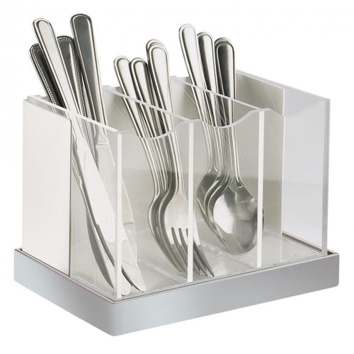 Cal-Mil 3015-55 Flatware Holder, Utensil Holder Display Caddy