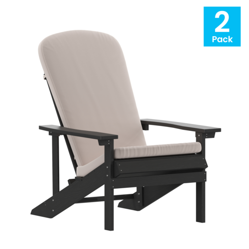 Flash Furniture 2-JJ-C14501-CSNCR-SLT-GG Chair, Adirondack