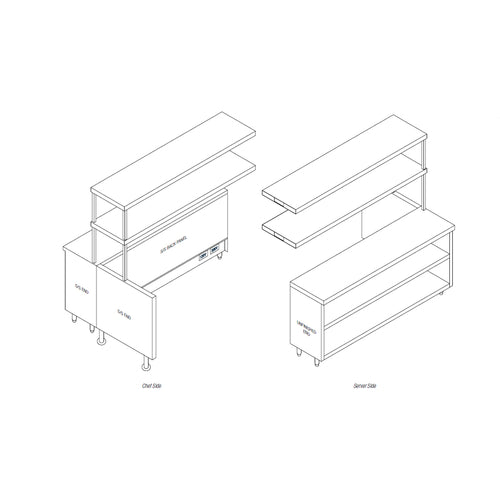 Randell RCL-65.5 Stainless Steel Prep Tables