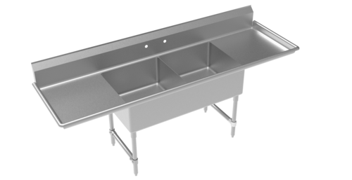 Krowne CS-2424-2-LR-LF Royal Series Compartment Sinks