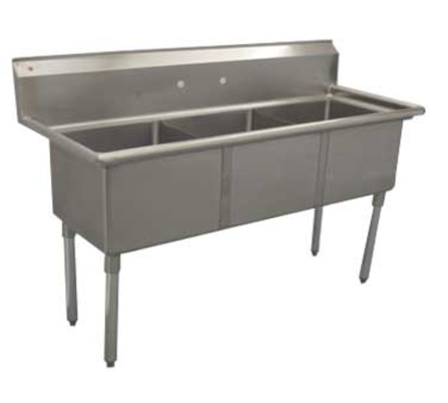 Serv-Ware D3CWP1818 Compartment Sinks