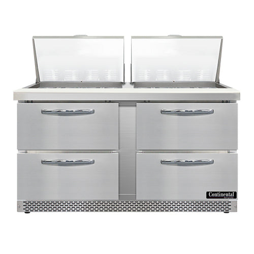 Continental Refrigerator SW60N24M-FB-D Mighty Top Refrigerated Prep Tables