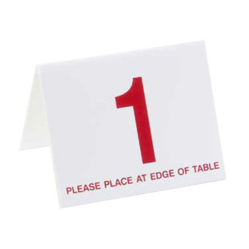 Cal-Mil 234-1 Tabletop Sign, Tent / Number