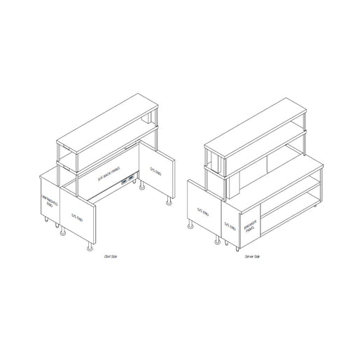 Randell RCRBP-72.5 Stainless Steel Prep Tables