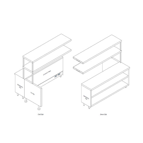 Randell RCC-74.5 Stainless Steel Prep Tables