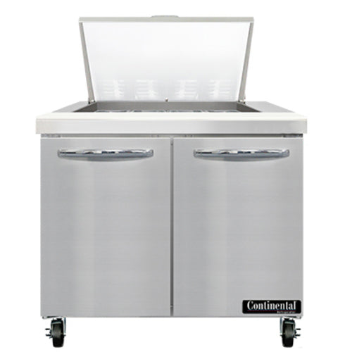 Continental Refrigerator SW36N12M Mighty Top Refrigerated Prep Tables