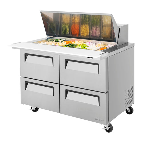 Turbo Air TST-48SD-18-D4-N Super Deluxe Refrigerated Prep Tables