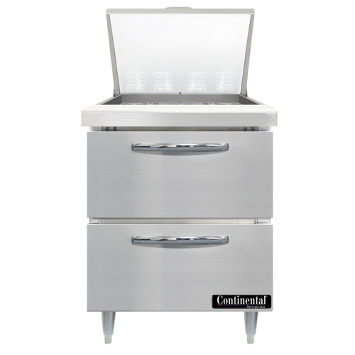 Continental Refrigerator D27N12M-D Designer Line Refrigerated Prep Tables