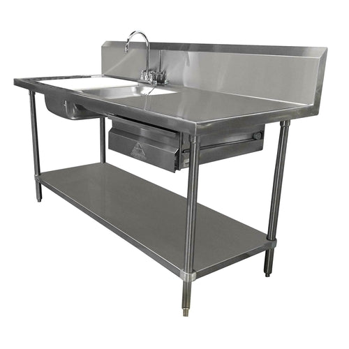 Advance Tabco DL-30-96 Poly-Vance Stainless Steel Prep Tables