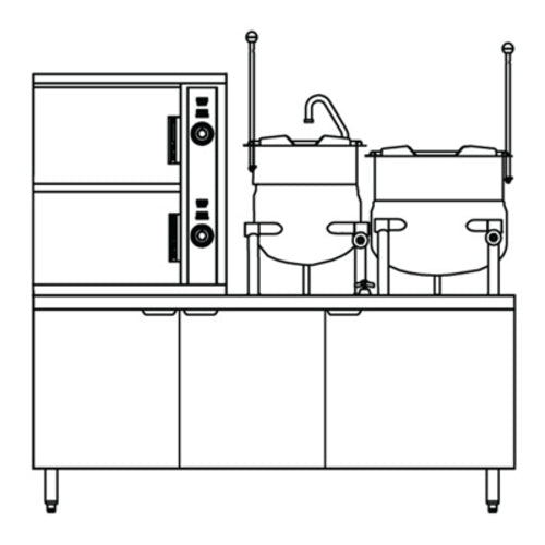 Crown (Middleby) SCX-2-6-6 Steam Kettles