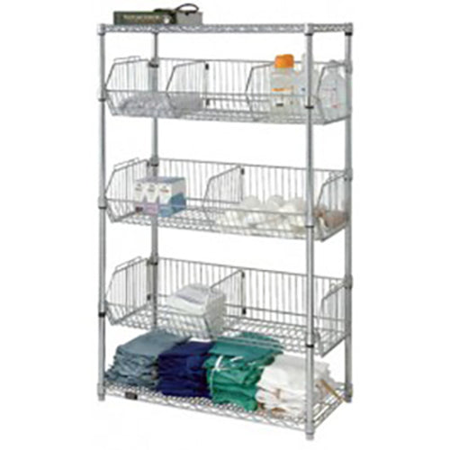 Quantum 2448BC6C Wall-Mounted Shelving