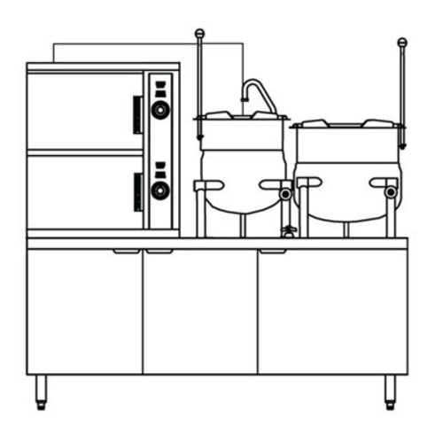 Crown (Middleby) GCX-10-6-10 Steam Kettles