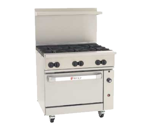 Wolf C36S-6B-QS-COMMANDER Quick Ship Gas Ranges