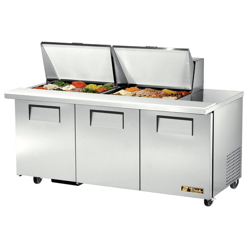 True Mfg. - General Foodservice TSSU-72-24M-B-ST-HC Refrigerated Prep Tables