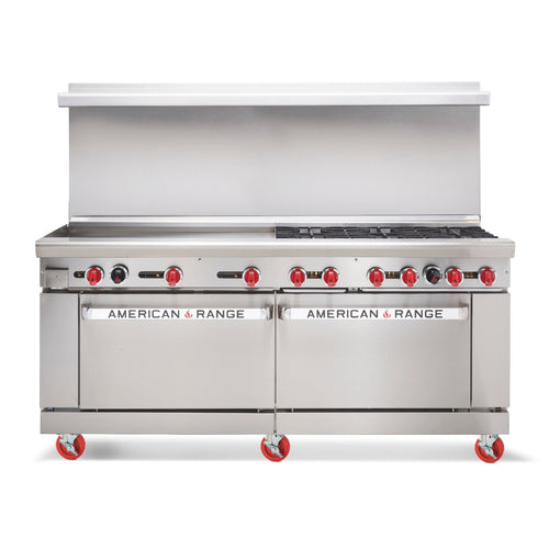 American Range AR-24G-8B-126L-SBR Gas Ranges