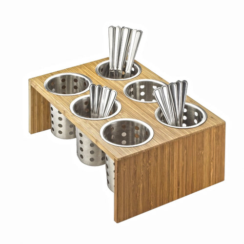 Cal-Mil 1425-6-60 Flatware Holder, Utensil Holder Display Caddy