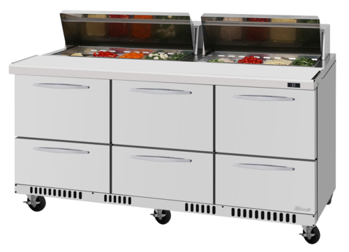 Turbo Air PST-72-D6-FB-N PRO Refrigerated Prep Tables