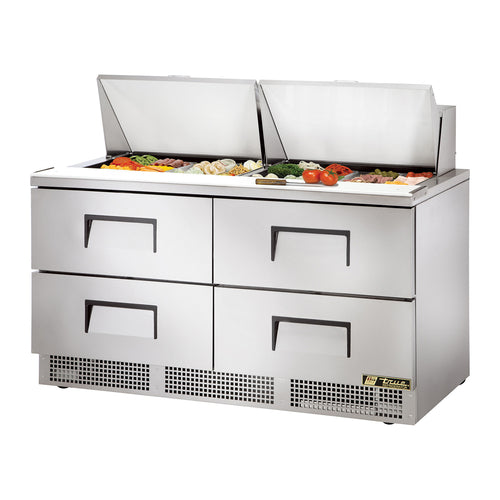 True Mfg. - General Foodservice TFP-64-24M-D-4 Refrigerated Prep Tables