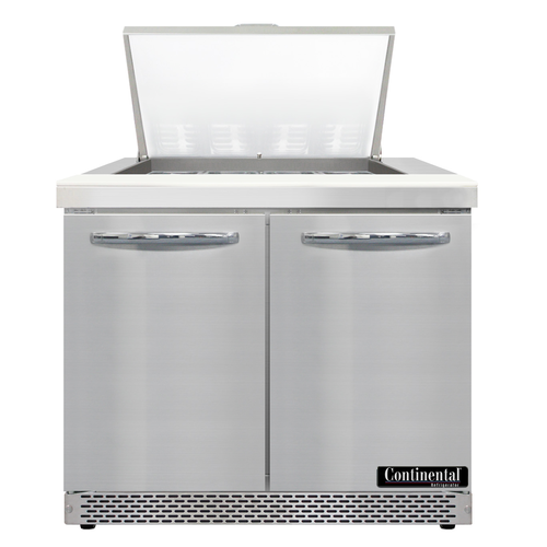 Continental Refrigerator D36N12M-FB Designer Line Refrigerated Prep Tables