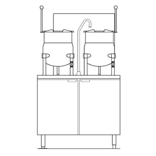 Crown (Middleby) GMT-6-6 Steam Kettles