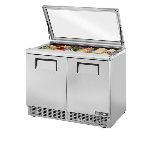 True Mfg. - General Foodservice TFP-48-18M-FGLID Refrigerated Prep Tables