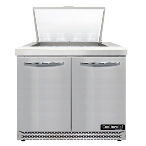 Continental Refrigerator SW36N12M-FB Mighty Top Refrigerated Prep Tables