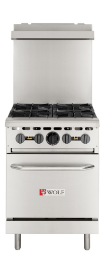 Wolf WX24-4BN-QS-COMMANDER Quick Ship Gas Ranges