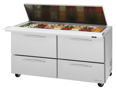 Turbo Air PST-60-24-D4-N-FL PRO Refrigerated Prep Tables