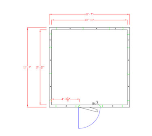 American Panel Corporation 12X12F-I Walk In Freezer, Modular, Self-Contained