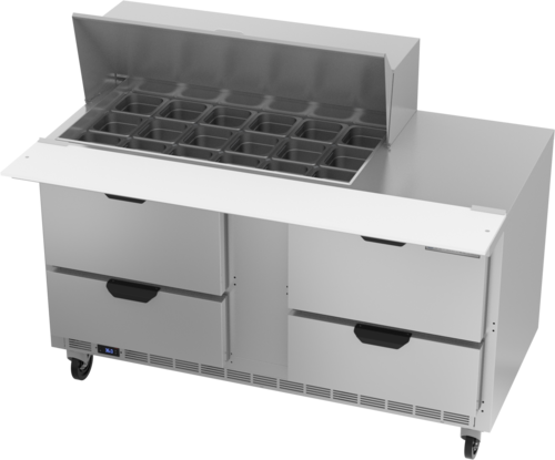 Beverage Air SPED60HC-18M-4 Refrigerated Prep Tables