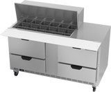 Beverage Air SPED60HC-18M-4 Refrigerated Prep Tables