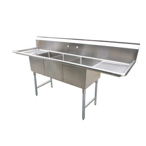 Serv-Ware D3CWP1620 Compartment Sinks